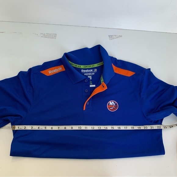 New York Islanders REEBOK CENTER ICE COLLECTION NHL Polo Shirt, Mens’ L… - Picture 9 of 12